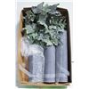 Image 1 : 3 EVERLASTING CANDLES W/RINGS & STANDS