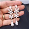 Image 1 : NEW FLOWER STYLE WATERDROP EARRINGS