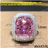 Image 2 : NEW SIZE 7 SQUARE CRYSTAL MICRO INLAID STYLE RING