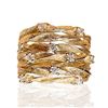 Image 2 : NEW SZ 7 BIRD'S WOVEN NEST STYLE CRYSTAL RING