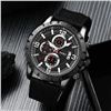 Image 2 : NEW 4 PC BLACK WATCH SET WITH DATE IN BOX