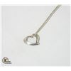 Image 1 : 19" SILVER NECKLACE & HEART METALSMITHS