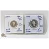 Image 1 : 1999 5 AND 10 CENTS 92.5% SILVER FROM PROOF SET