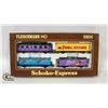 Image 1 : FLAT OF 4 VINTAGE FLEISCHMANN HO TRAIN CARS