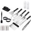 Image 1 : NEW AMAZON BASICS 15 PC S.STEEL GRIDDLE ACCESSORY