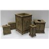 Image 1 : BATH VANITY SET BROWN GOLD TOP 5 PC