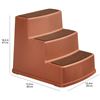 Image 1 : NEW AMAZON BASICS PET STAIRS 3 STEP COCOA