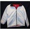 Image 1 : NEW WHITE INSULATED JACKET RED/GREEN COLLAR S