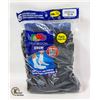 Image 1 : BLACK CREW SOCKS 12-16 SIZE 6-PACK FRUIT OF LOOM