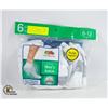 Image 1 : ANKLE SOCKS WHITE 6-12 SIZE 6-PACK FRUIT OF LOOM
