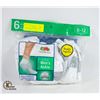 Image 1 : ANKLE SOCKS WHITE 6-12 SIZE 6-PACK FRUIT OF LOOM