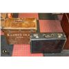 Image 1 : TWO VINTAGE SUITCASE(BOTH HAVE WEAR)-ESTATE
