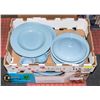 Image 1 : DINNERWARE FIESTA BLUE SET 36 PC