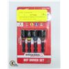 Image 1 : MILWAUKEE IMPACT MAGNETIC NUT DRIVER SET 4PC