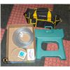 Image 1 : TOOL BAG/PLASTIC HOSE/BRAD NAILS ETC