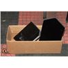 Image 1 : 47 BLACK METAL ROOF FLASHINGS 35PC 4“ X 3“