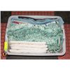 Image 1 : BIN OF NEW AND USED FLAT MOP HEADS & PADS 12-24"