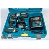 Image 1 : MAKITA DRILL SET C/W 2 BATTERIES & CHARGER WORKING