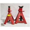 Image 1 : PAIR OF HEAVY DUTY 6-TON JACK STANDS