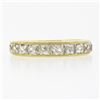 Image 4 : NEW 18k Yellow Gold 1.75 ctw French Cut Channel Diamond Stack Wedding Band Ring