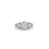 Image 2 : 1.37 ctw Diamond Halo Wedding Ring - 14KT White Gold