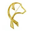 Image 3 : Tiffany & Co. Paloma Picasso Graffiti 18k Yellow Gold Open Dog Ribbon Brooch Pin