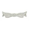 Image 1 : Antique Art Deco 14k White Gold European Diamond Open Filigree Bow Pin Brooch