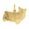 Image 3 : Estate Collectible 14K Yellow Gold Detailed Textured Silky Terrier Charm Pendant