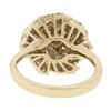 Image 7 : Solid 14k Yellow Gold 1.55 ctw Round Diamond Top High Swirl Domed Cocktail Ring