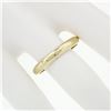 Image 3 : Classic Vintage Scheel 14k Gold 3.5mm Domed Plain Polished Wedding Band Ring