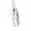 Image 4 : Antique Art Deco 14k Gold 0.50 ctw Pave Diamond Tear Drop Slide Pendant w/ Chain