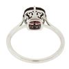 Image 6 : NEW 14k White Gold 2.5 ctw Cushion Rhodolite Garnet Prong Open Work Solitaire Ri