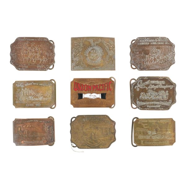 Tiffany & Co Wells Fargo & RR Brass Buckles