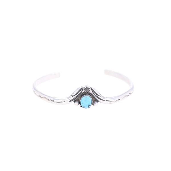 Navajo Platero Turquoise Sterling Bracelet