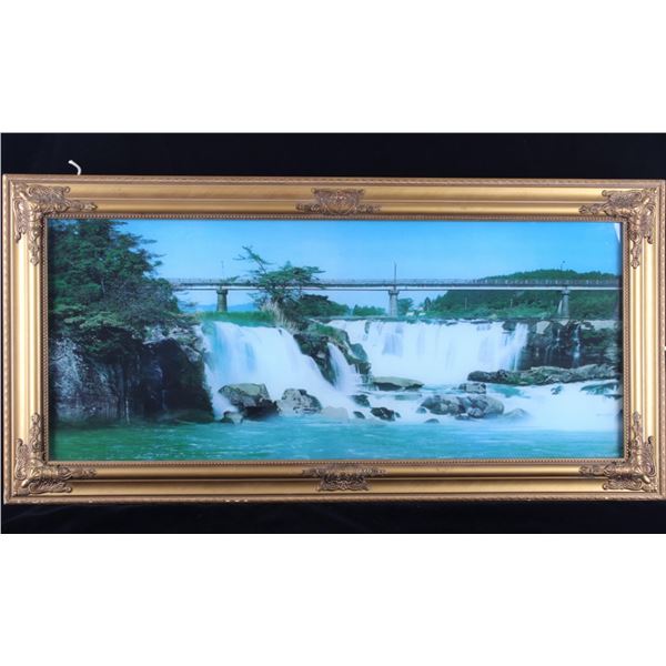 Early Vintage Waterfall Motion Lighted Sound Sign