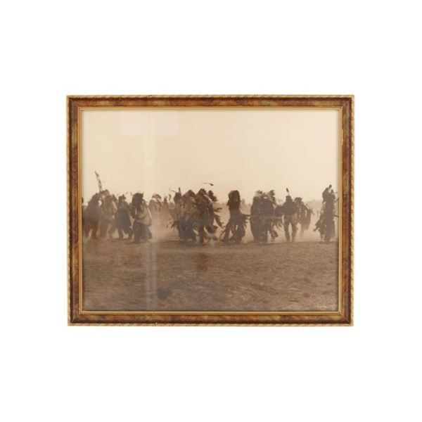 F B. Fiske (1883-1952) War Dance Canvas Photo 1912