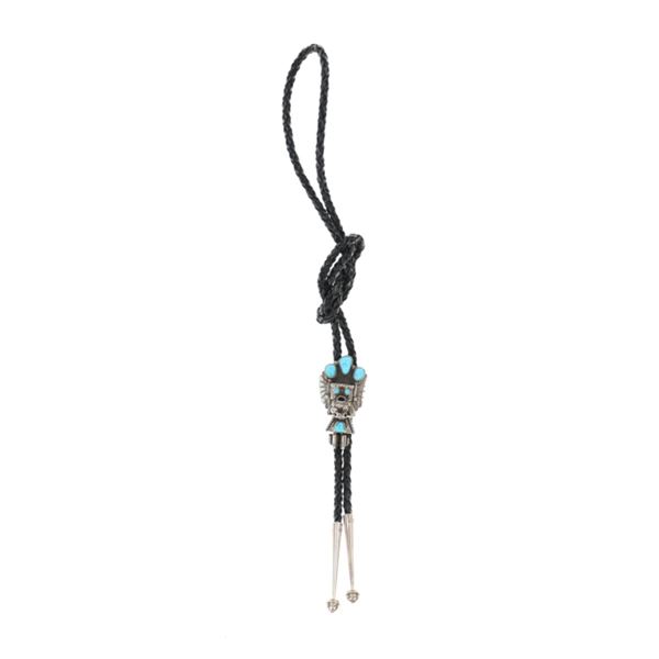 Navajo P. Arviso Sterling Silver Kachina Bolo Tie