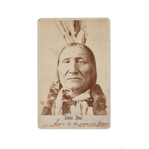 David F. Barry (1854-1934) Long Dog Cabinet Card