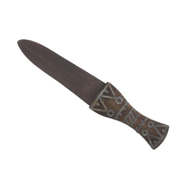 Rare Inlaid Chief's American Indian Dag Knife
