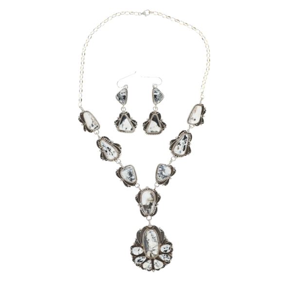 Navajo AR RAZ White Buffalo Turquoise Jewelry