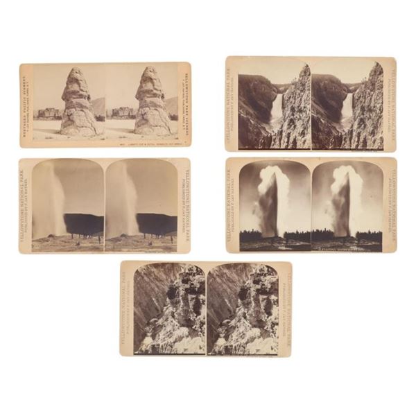 F. Jay Haynes Yellowstone 19th-C. Stereoview's