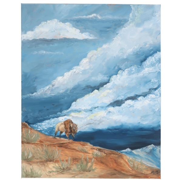 When Buffalo Roamed Bozeman Oil Melanie Markovich