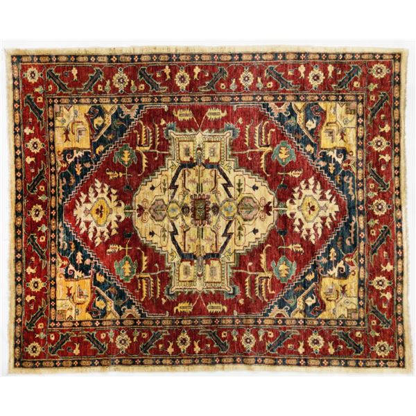 Antique Afghan Mahal DZ Wool Pile Rug
