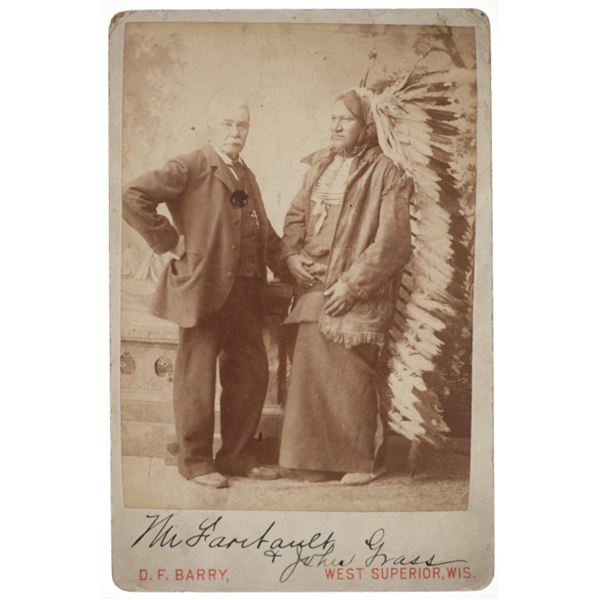 D.F Barry (1854-1934) Chief John Grass & Faribault