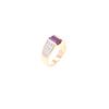 Image 5 : Kashmir Sapphire VS2 Diamond 18k Yellow Gold Ring