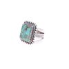 Image 1 : Navajo Avin Joe Sterling Silver Turquoise Ring