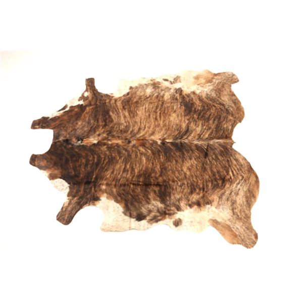 Exotic Tri-Colored Striped Cowhide Premium Rug