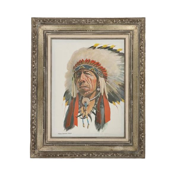 David H. Miller "Black Elk" Portrait AP Print