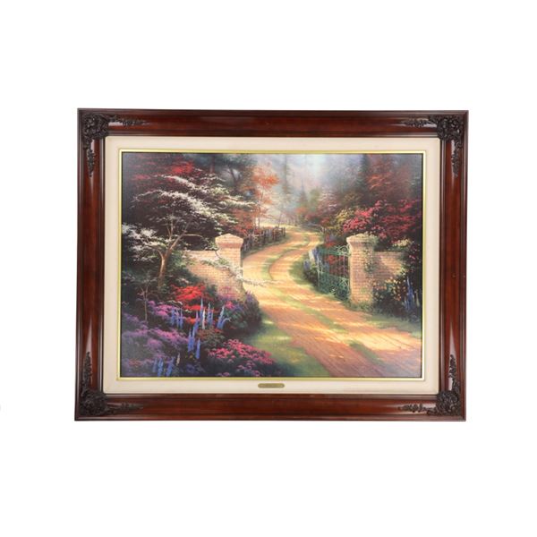 Hand-Embellished Lithograph T. Kinkade Late 20th C