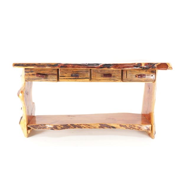 Red Lodge, Montana Live Edge Cabin Cabinet